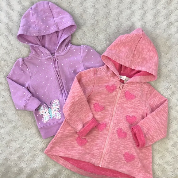 First Impressions Other - Baby Girl Light Jacket Bundle Butterfly Hearts